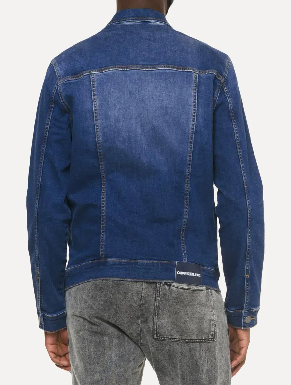 Jaqueta Calvin Klein Jeans Masculina Trucker Essential Azul Médio