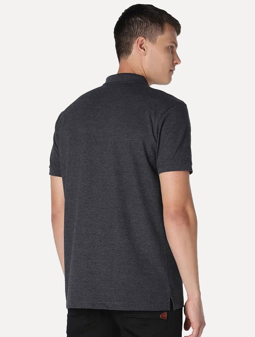 Polo Aramis Masculina Basic Piquet Grafite Mescla