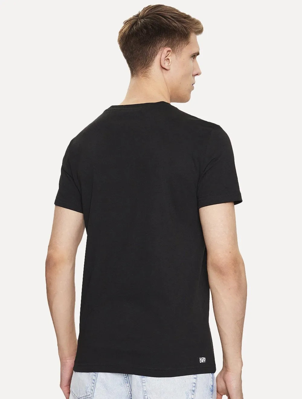 Camiseta Lacoste Masculina Jersey Sport 3D Red Logo Preta