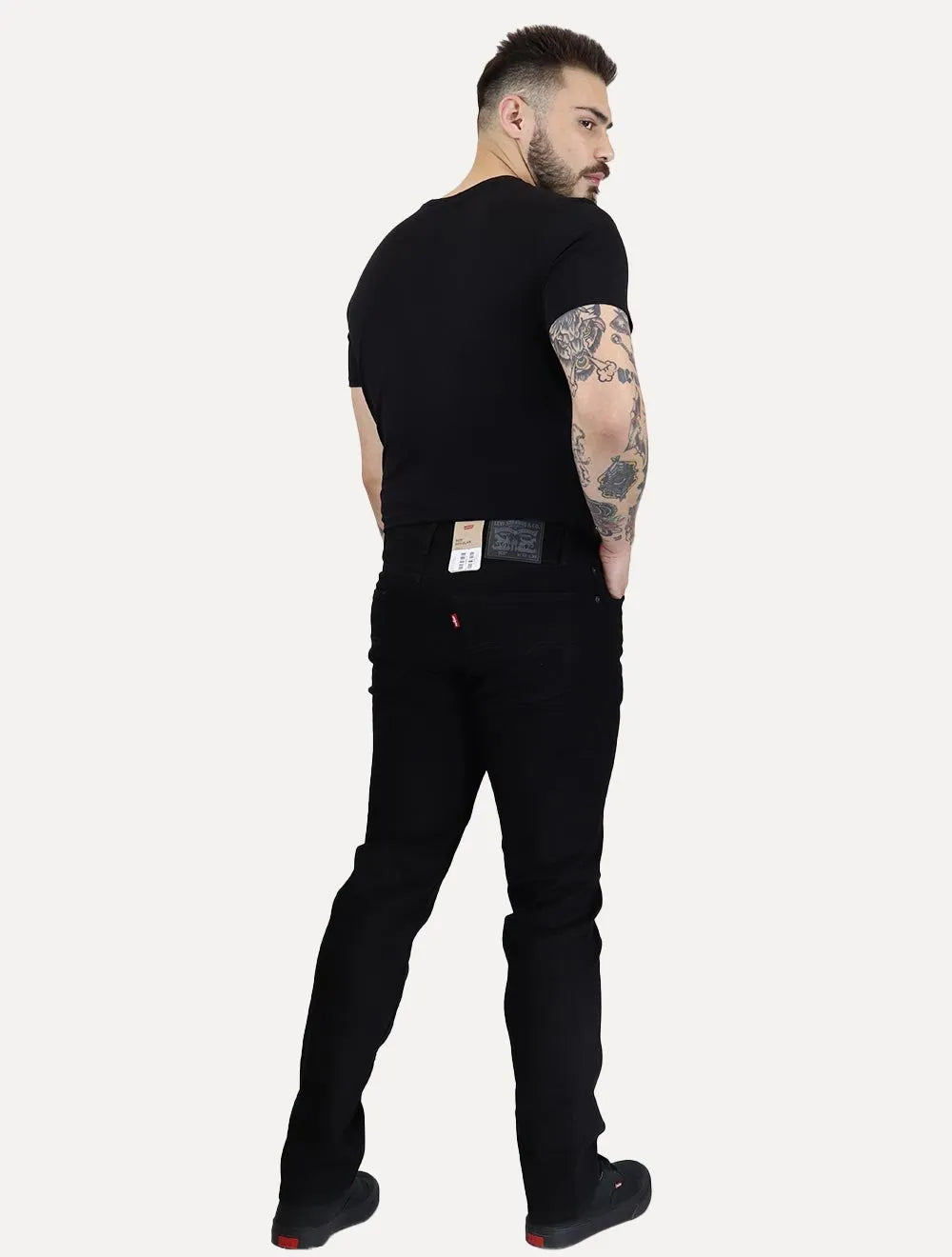 Calça Levis Jeans Masculina 505 Regular Preta