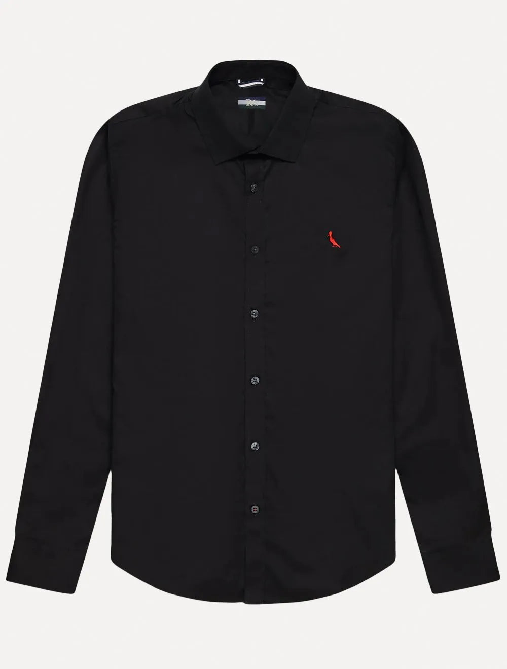 Camisa Reserva Masculina Casual Stretch Enxuto Preta
