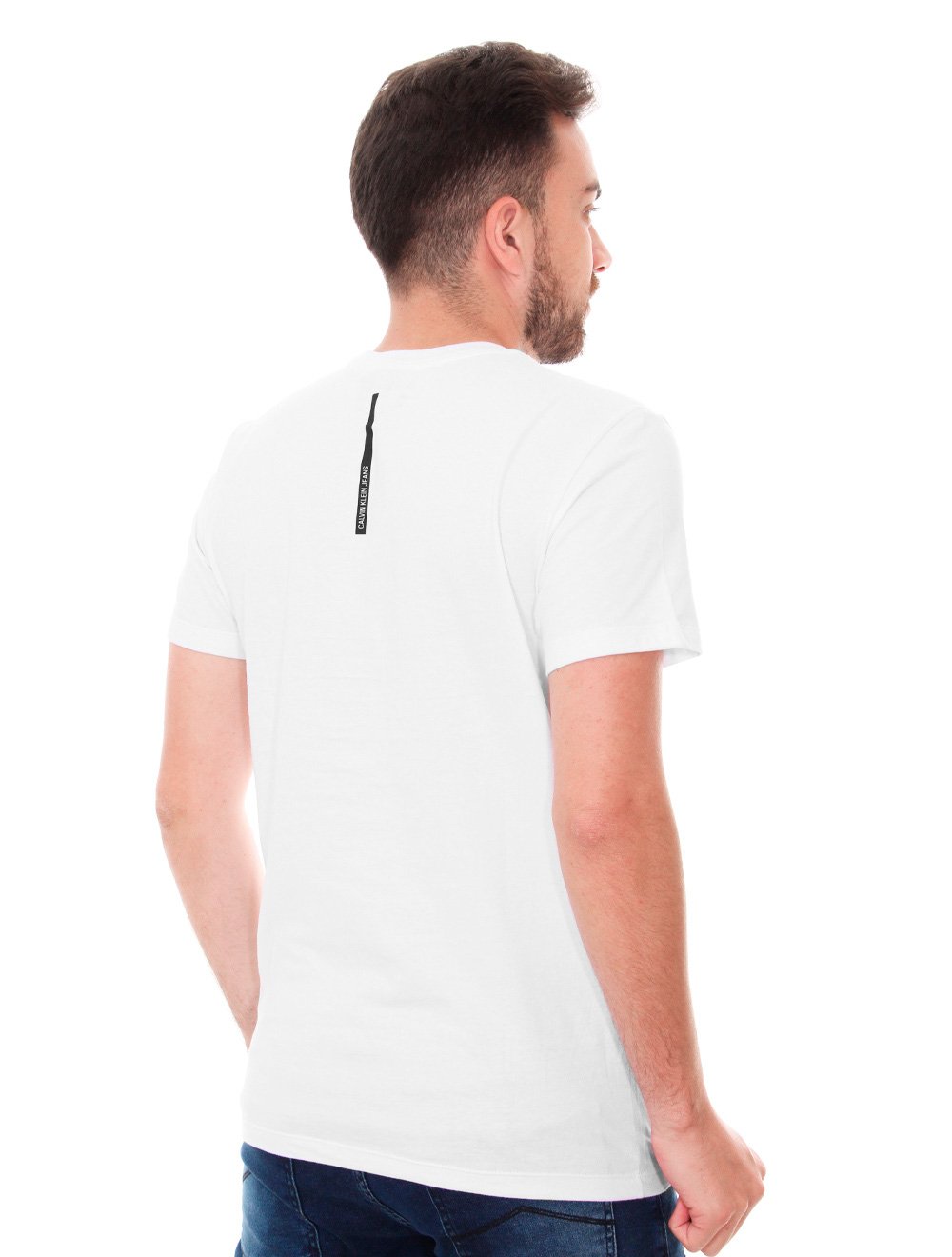 Camiseta Calvin Klein Jeans Masculina New York Branca