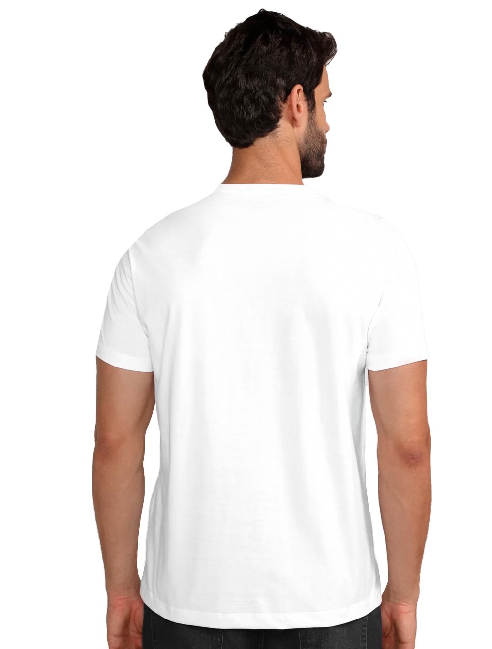 Camiseta Aramis Masculina Lettering Dots Branca