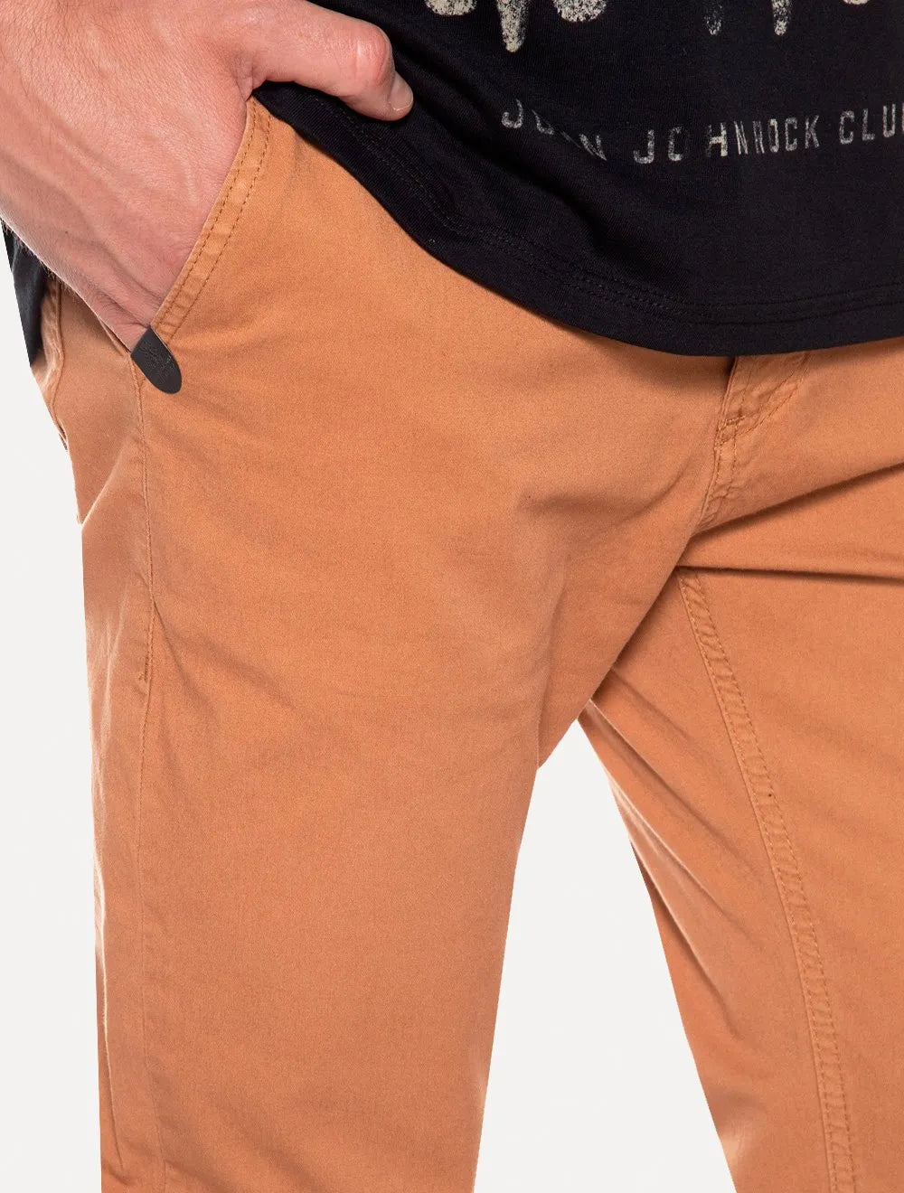 Calça John John Sarja Masculina Slim Alasca Marrom Claro