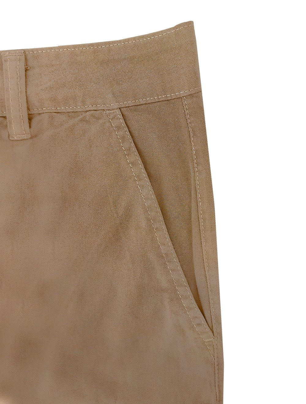 Bermuda Aramis Masculina Chino Color Basica Castor Marrom