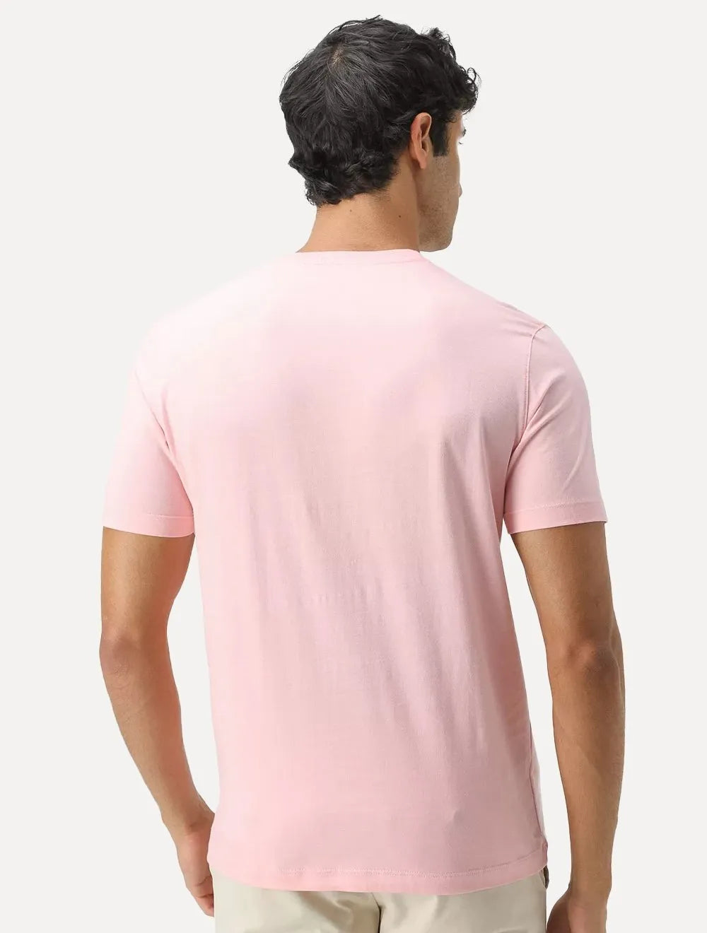 Camiseta Aramis Masculina Basic Lisa Rosa Claro