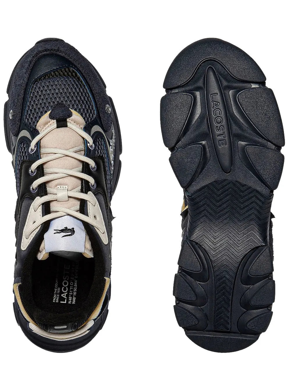 Tênis Lacoste Masculino L003 Neo Blk/Nvy Preto