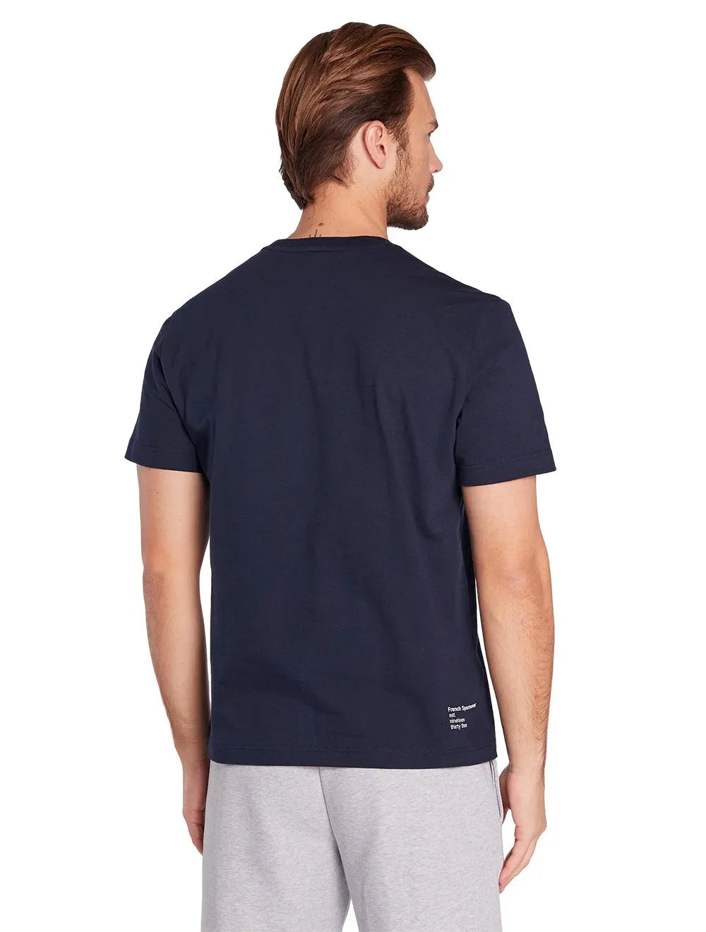 Camiseta Lacoste Masculina Regular Fit Cotton Jersey Azul Marinho