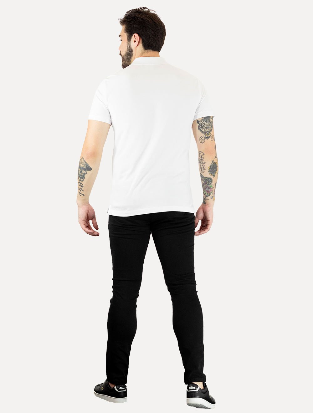 Polo Calvin Klein Masculina Piquet Slim Básica Sem Friso Branca