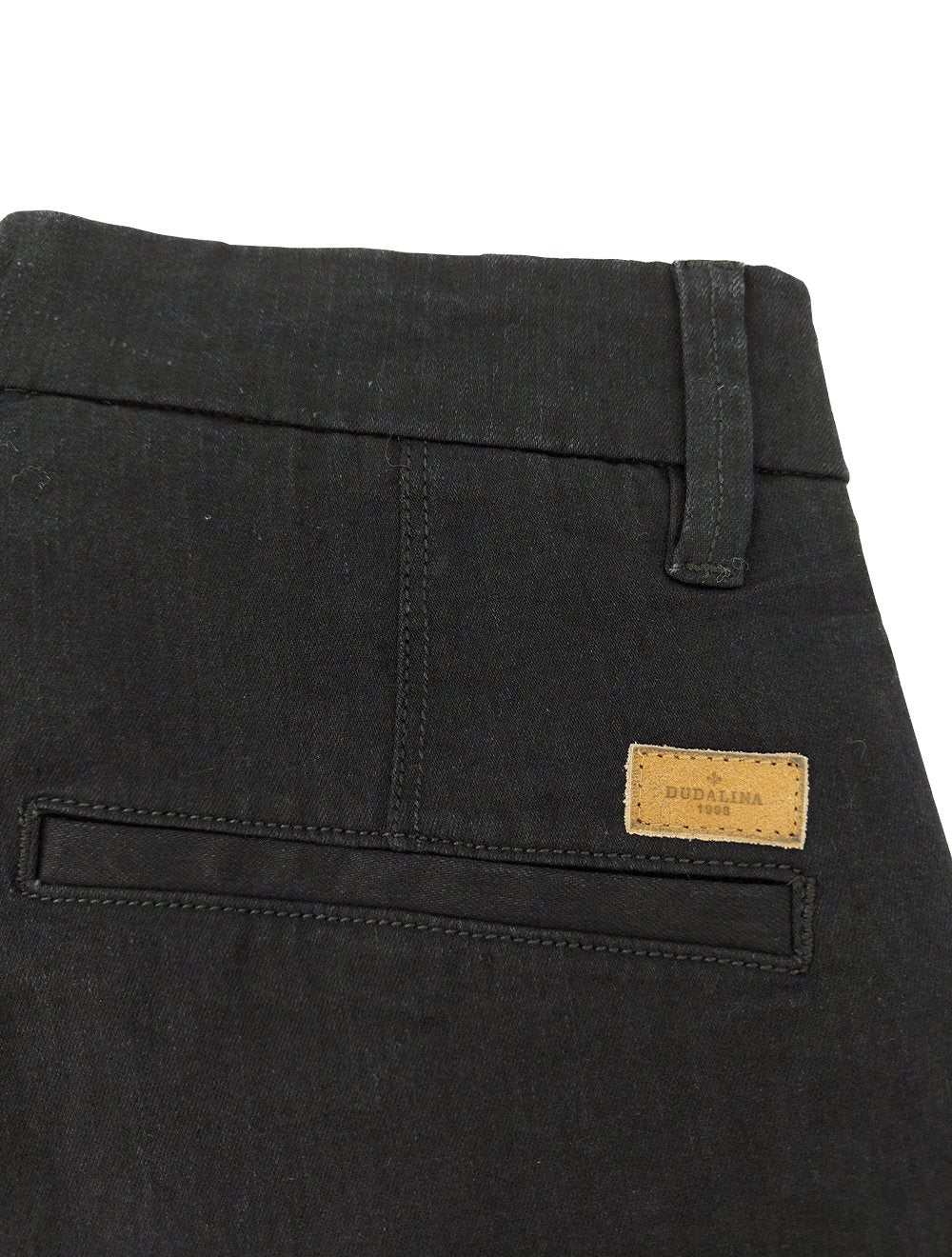 Bermuda Dudalina Jeans Masculina Stretch Bolso Faca Black Preta