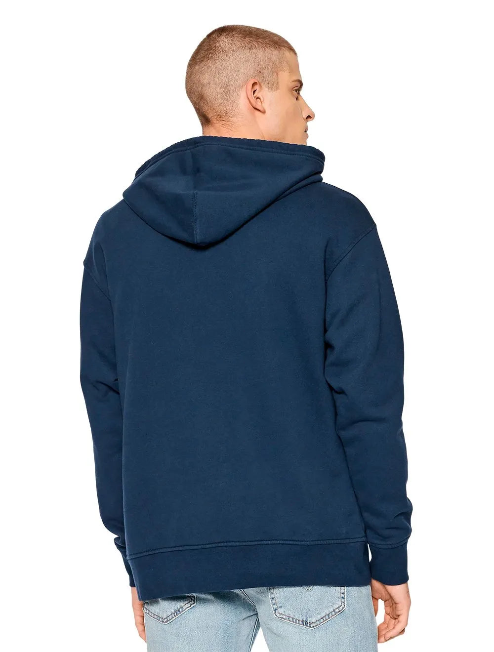 Moletom Levis Masculino Hoodie Fleece Relaxed Graphic Azul Marinho