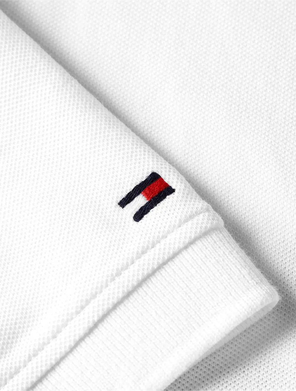 Polo Tommy Hilfiger Masculina Regular Piquet Brand Love Print Branca
