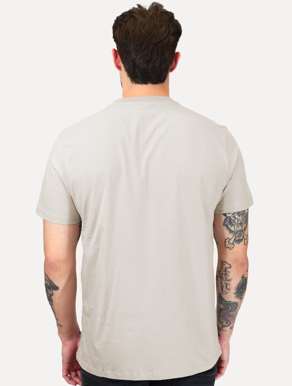 Camiseta Ellus Masculina Cotton Fine Timeless Classic Cinza Claro