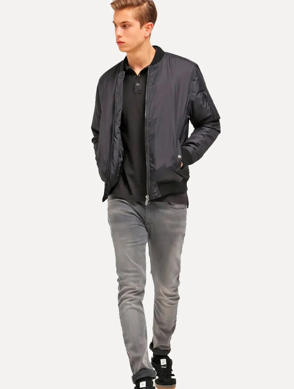 Polo Levis Masculina Housemark Preta