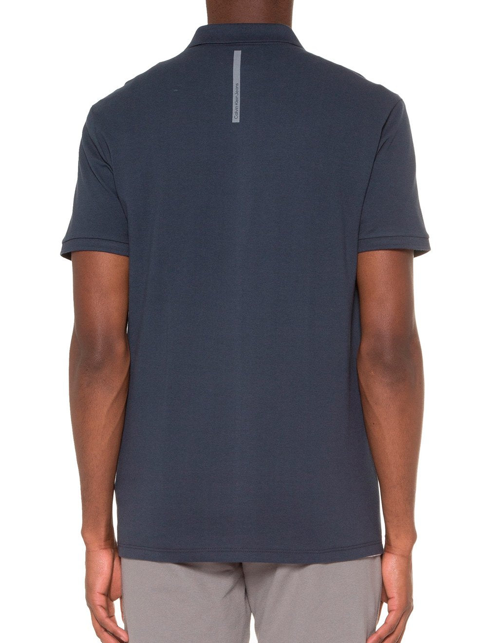 Polo Calvin Klein Jeans Masculina Piquet Regular Re Issue Azul Marinho