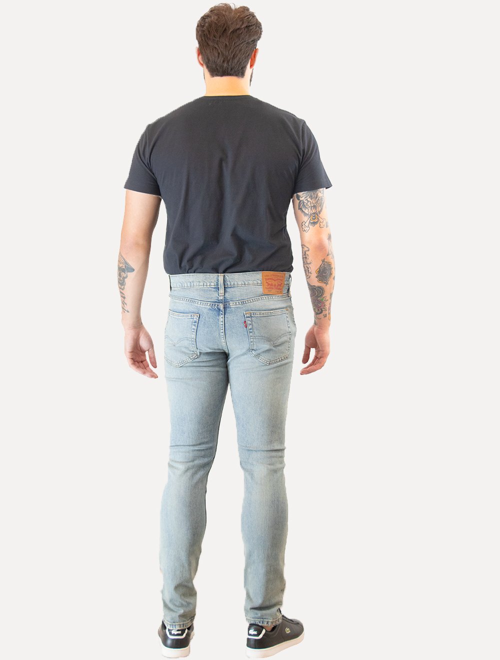 Calça Levis Jeans Masculina 510 Skinny Stretch Dirty Denim Azul Claro