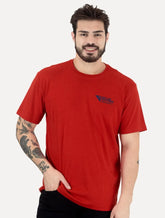 Camiseta Osklen Masculina Regular Big Shirt Carimbo Vermelho