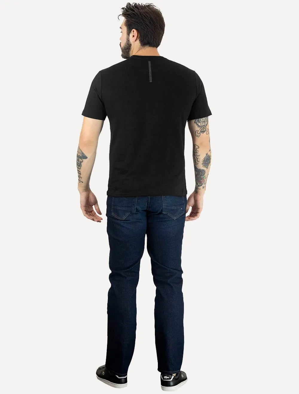 Camiseta Calvin Klein Jeans Masculina Logo Retângulo Since 1978 Preta