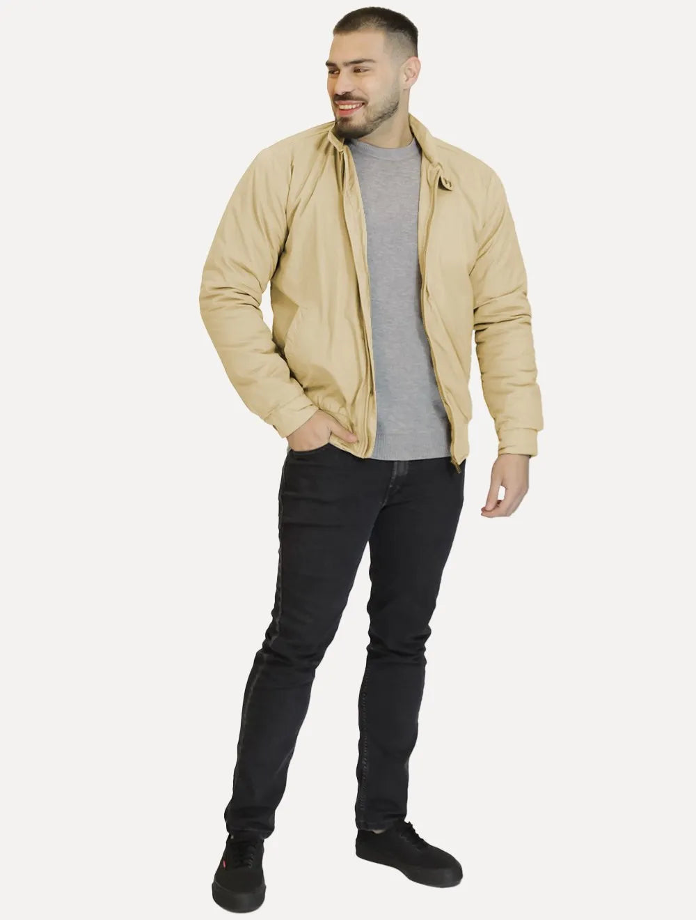Jaqueta Dixen Masculina Sarja Cáqui
