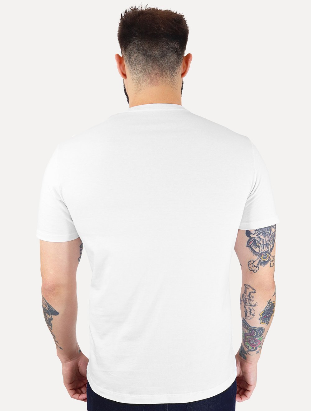 Camiseta Calvin Klein Jeans Masculina Embossed Logo Branca