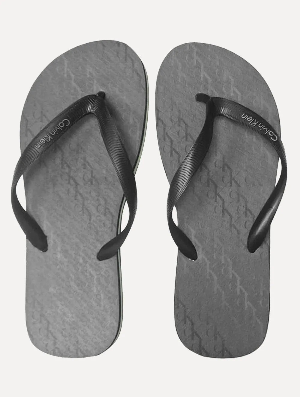 Chinelo Calvin Klein Swimwear CK Monogram Preto