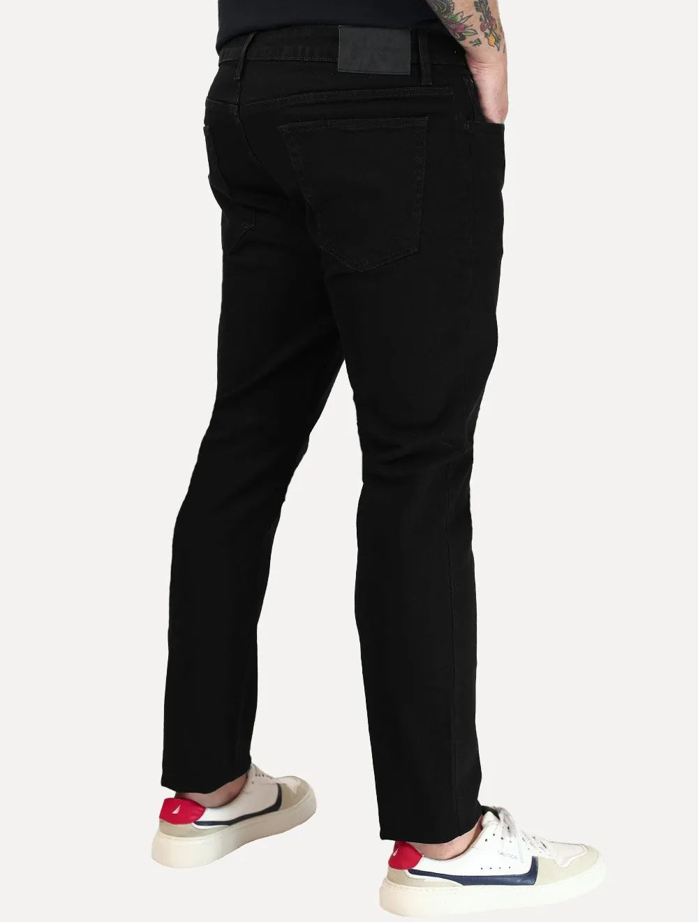 Calça Calvin Klein Jeans Masculina Skinny Five Pockets Tag Preta
