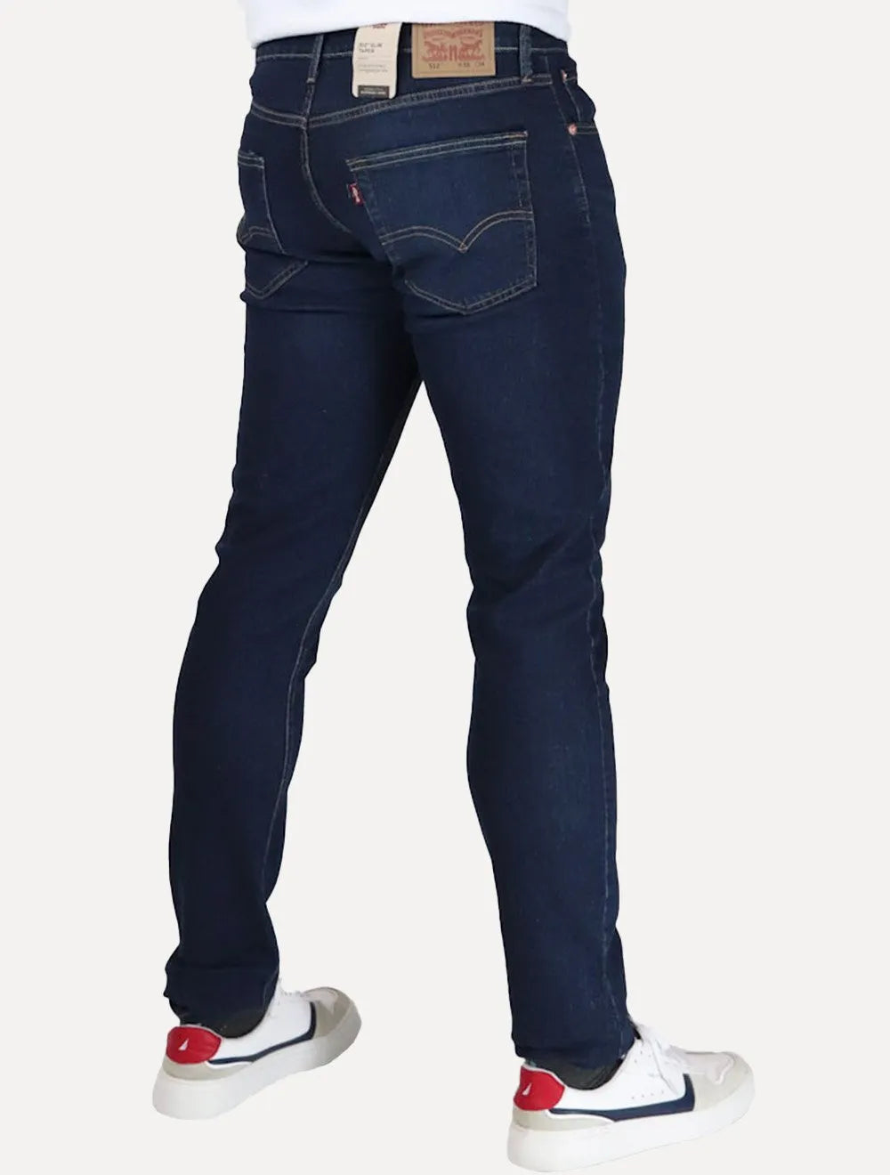 Calça Levis Jeans Masculina 512 Slim Taper Stretch Azul Escura