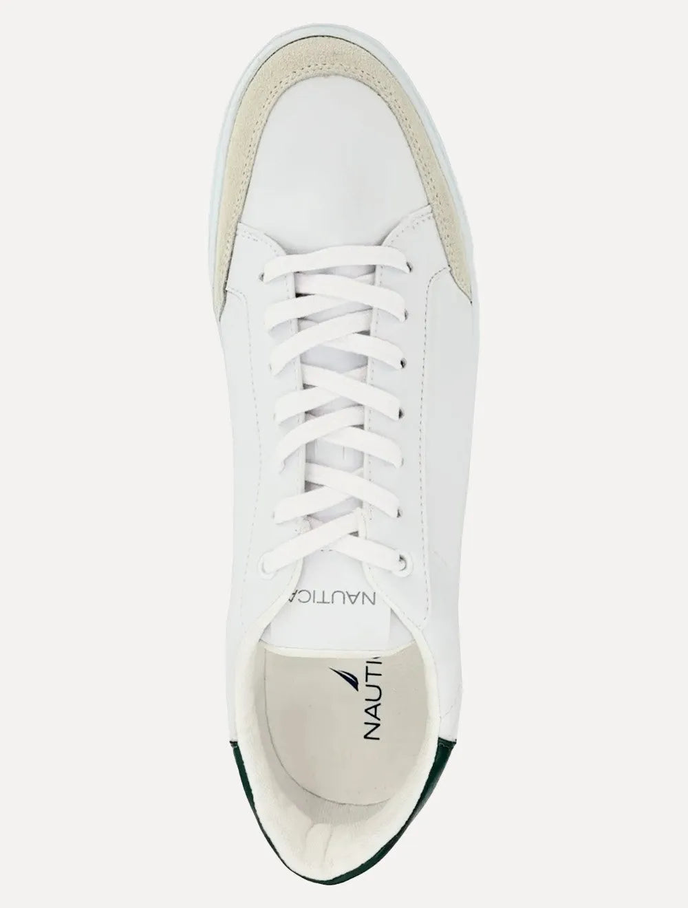 Tênis Nautica Masculino SL Couro Verde/Branco