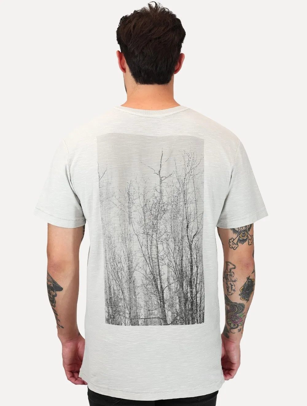 Camiseta Osklen Masculina Slim Rough Snow Clinic Areia