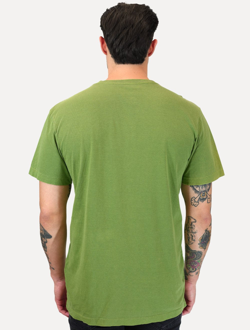 Camiseta Osklen Masculina Slim Stone Rio Serif Verde Médio