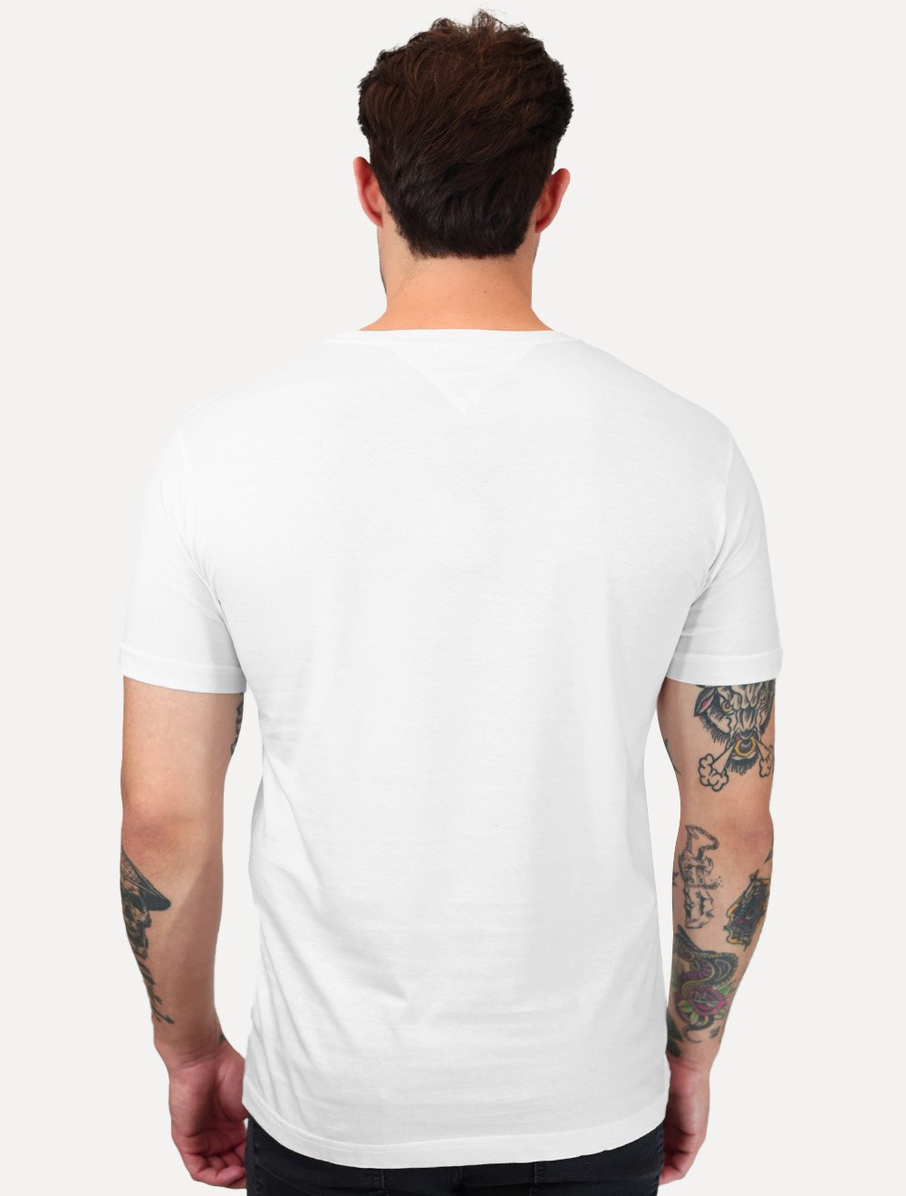 Camiseta Tommy Hilfiger Masculina Core Logo Tee Branca