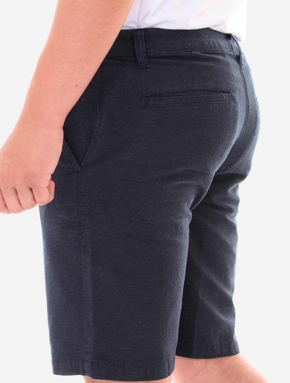 Bermuda Aramis Masculina Sarja Chino Eco Azul Marinho