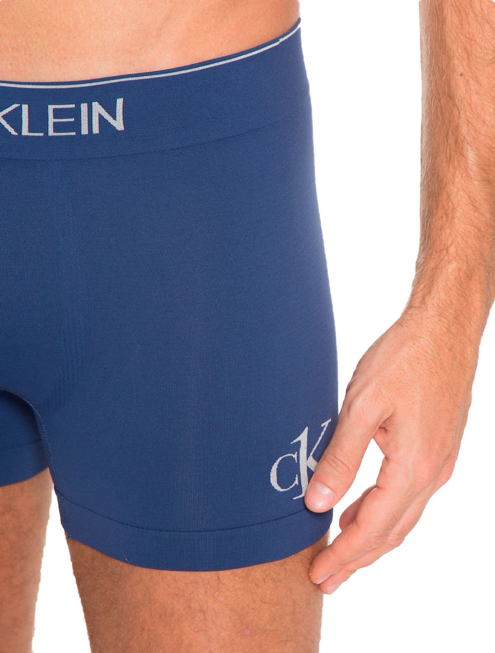 Cueca Calvin Klein Trunk Seamless Logo Lat Azul Escuro