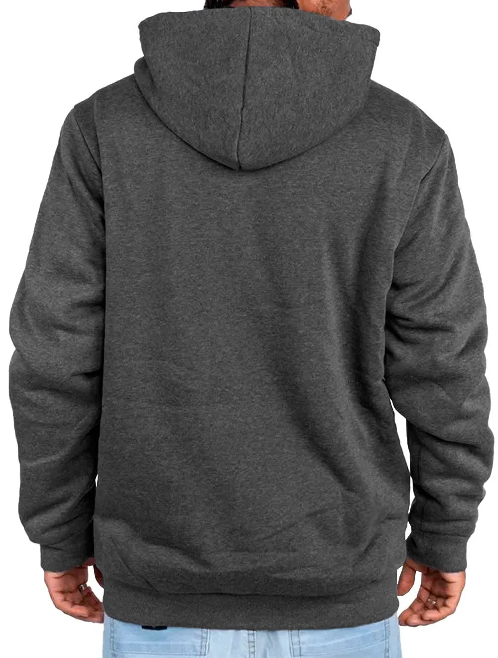 Moletom New Era Essentials Full-Zip Hoodie Branded Cinza