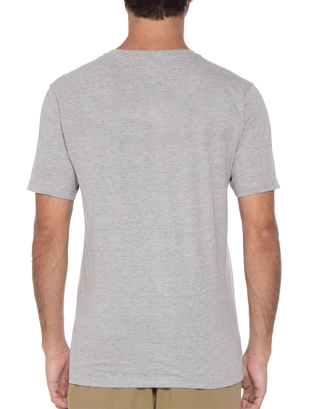 Camiseta Guess Masculina Grunge Sash Logo Cinza Mescla