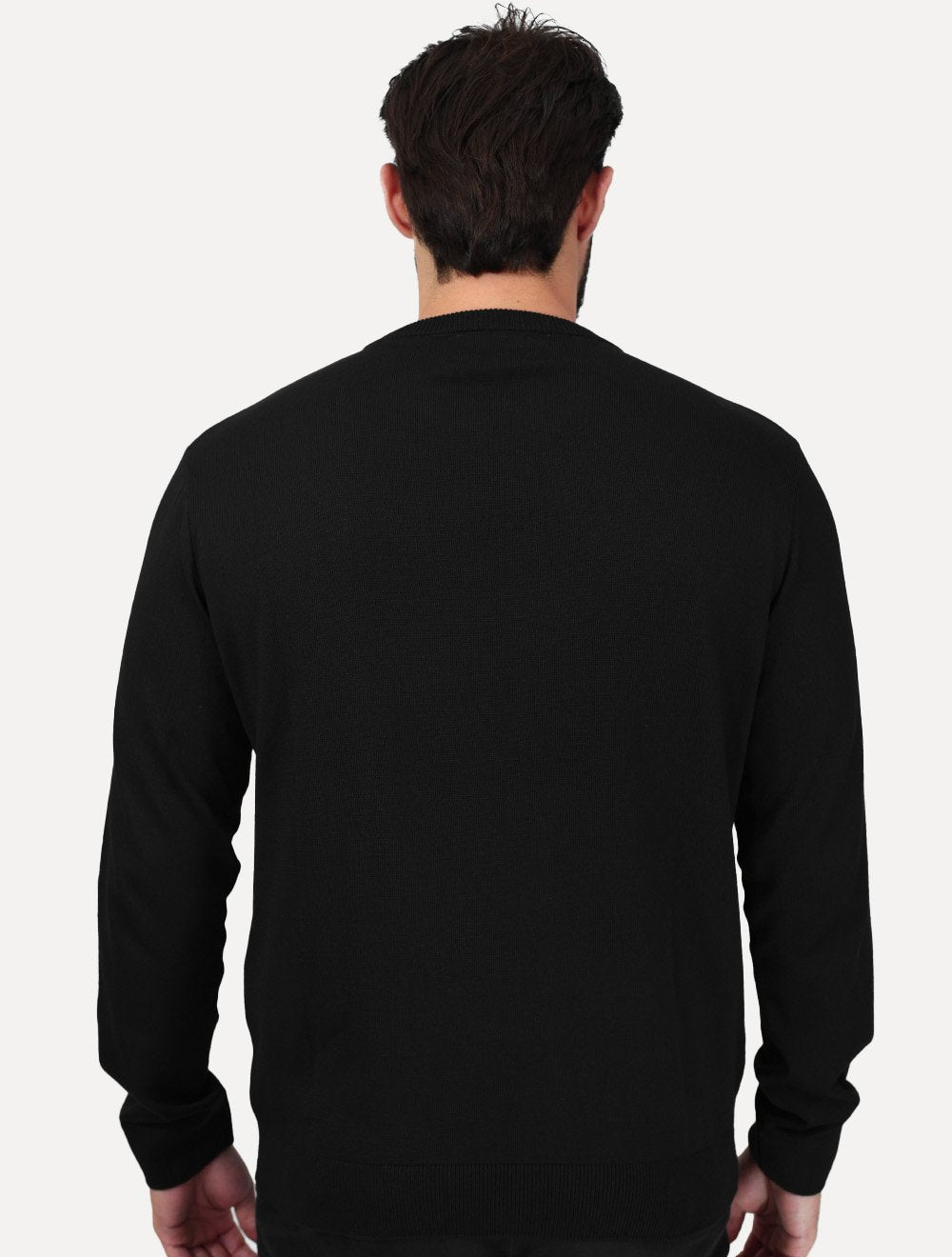 Tricot John John Masculino Shadow Logo Preto