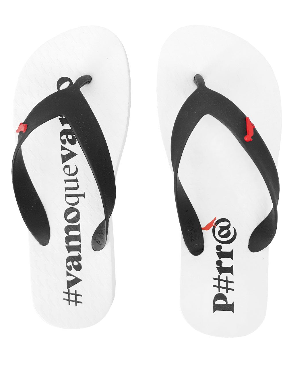 Chinelo Reserva Masculino Trancoso Vamo Que Vamo Preto/Branco