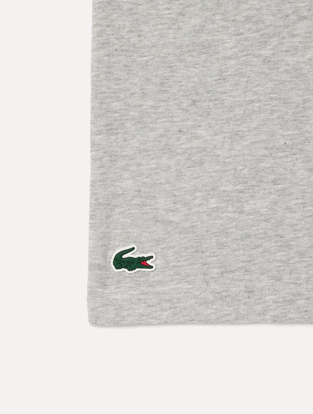 Camiseta Lacoste Masculina Regular Sport Dry Print Croco Cinza Mescla