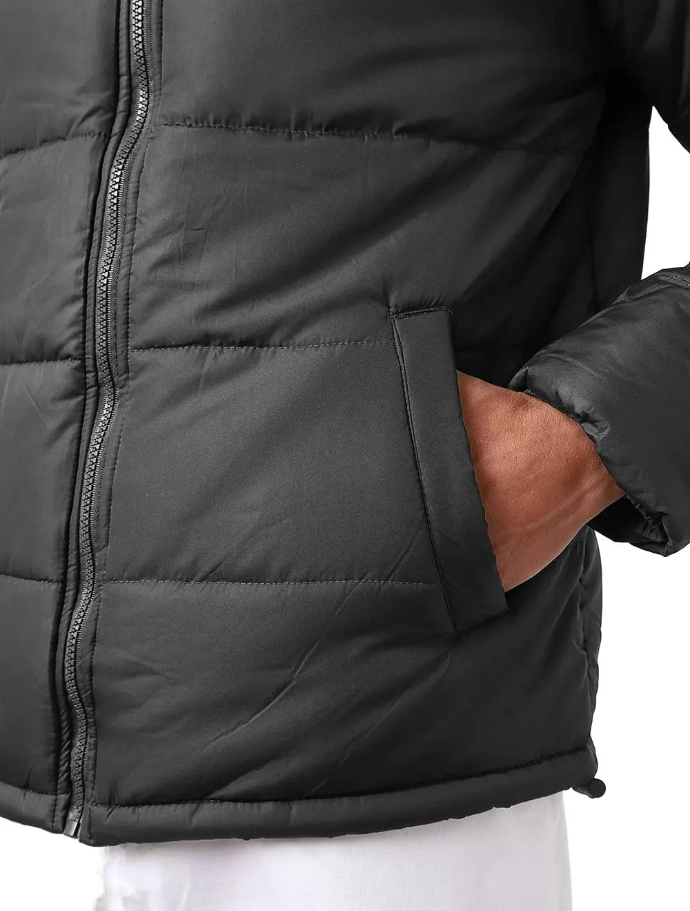 Jaqueta Ellus Masculina Nylon Down Ribbon Hood Preta