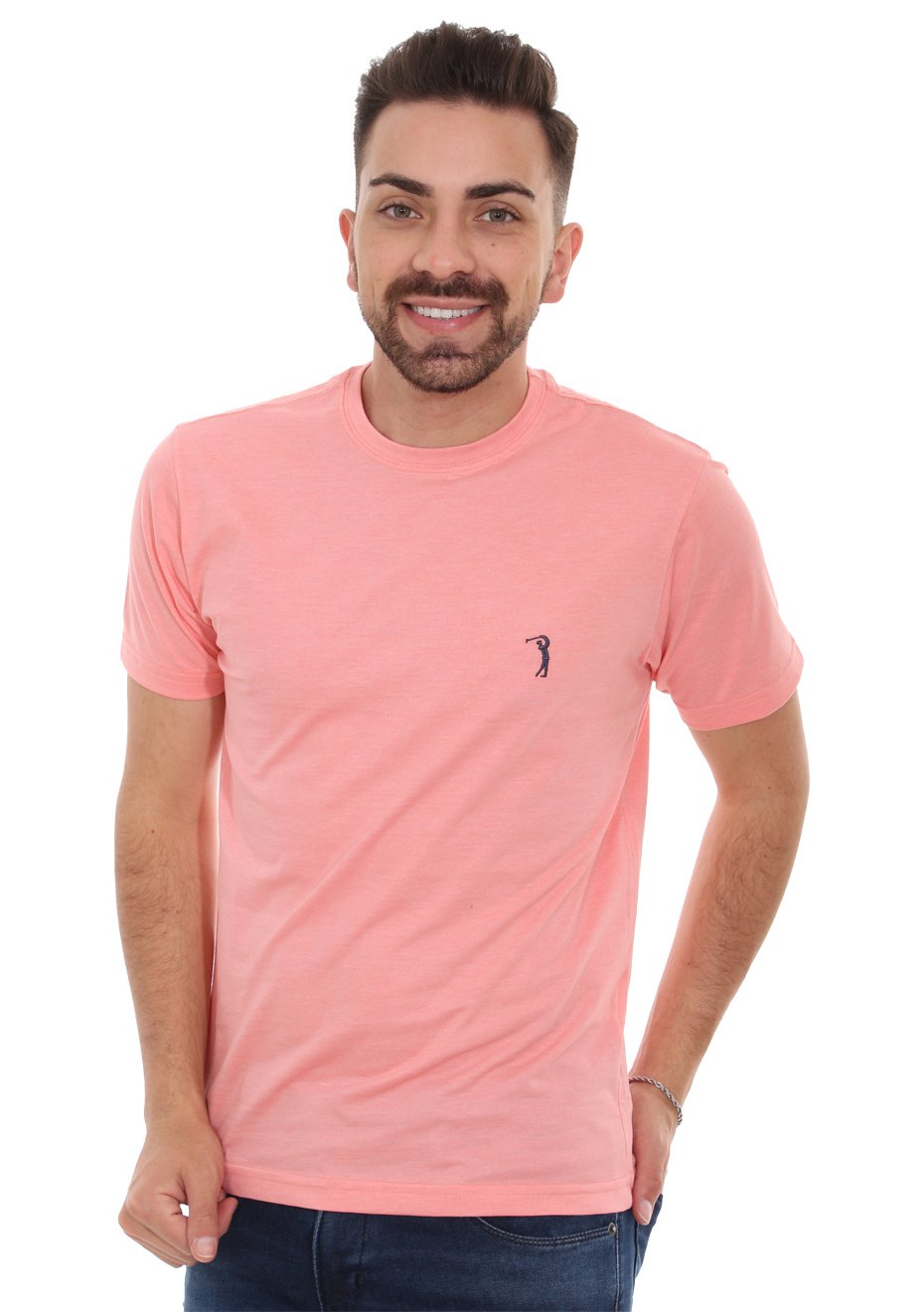 Camiseta Aleatory Masculina Heather Coral