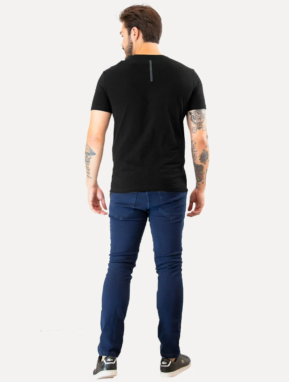 Camiseta Calvin Klein Jeans Masculina Flamê Etiqueta Preta