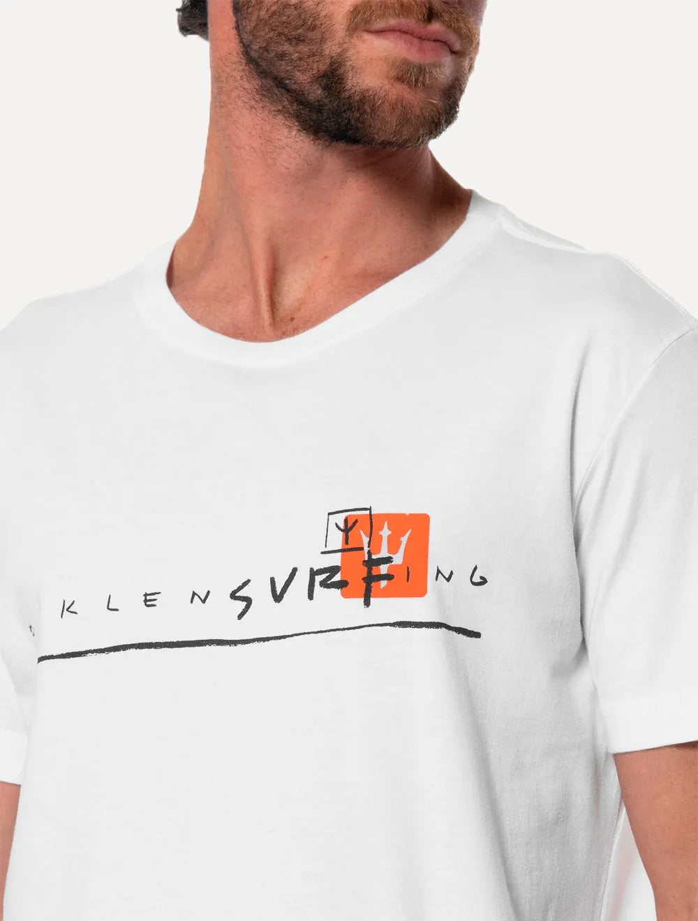 Camiseta Osklen Slim Stone Osklensurng Traco Branca