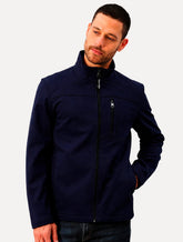 Jaqueta Calvin Klein Masculina Basic FullZiper Aquaguard Azul Marinho