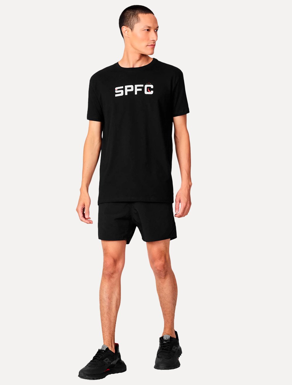 Camiseta Reserva Masculina SPFC Bust Name Preta
