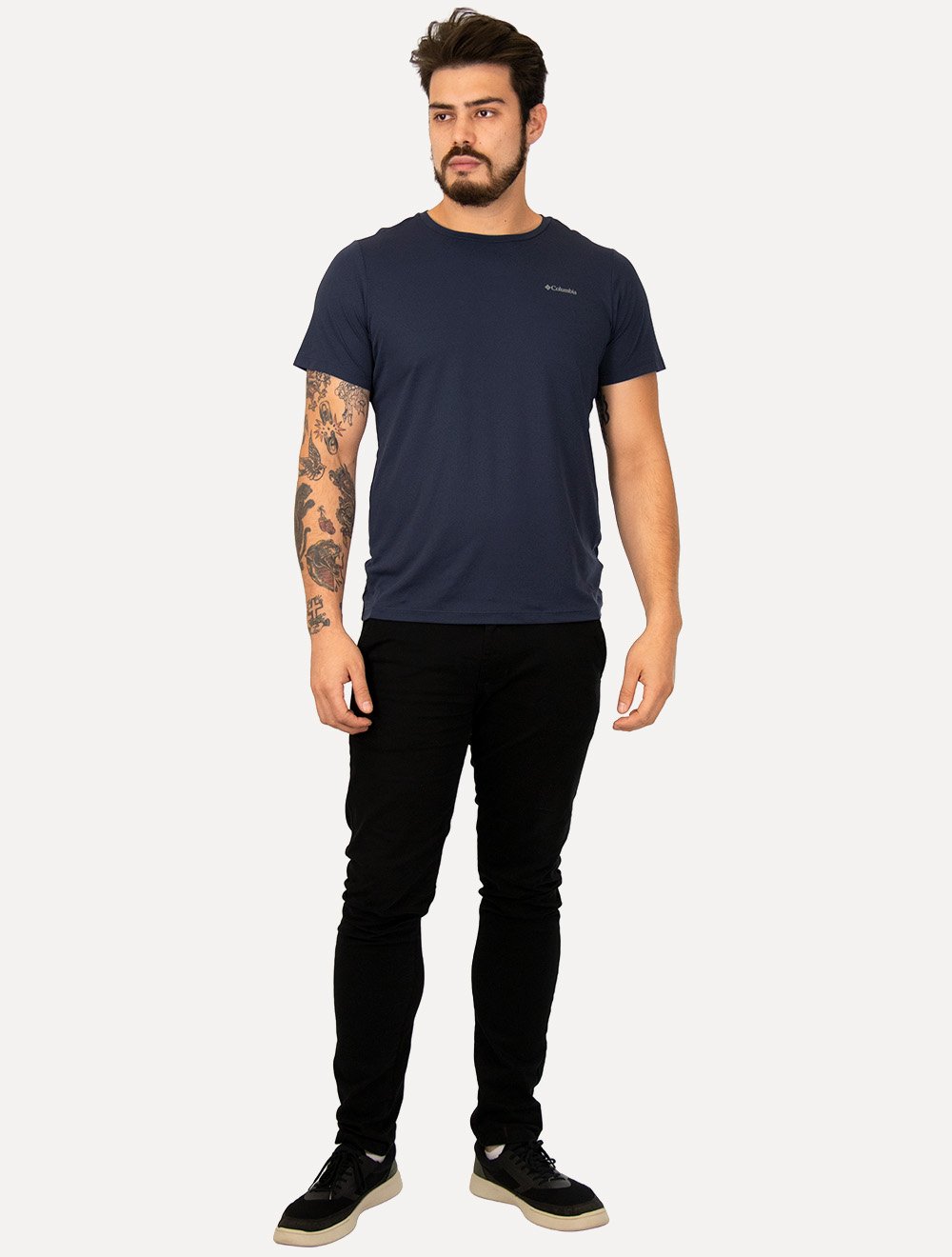 Camiseta Columbia Masculina Neblina Azul Marinho