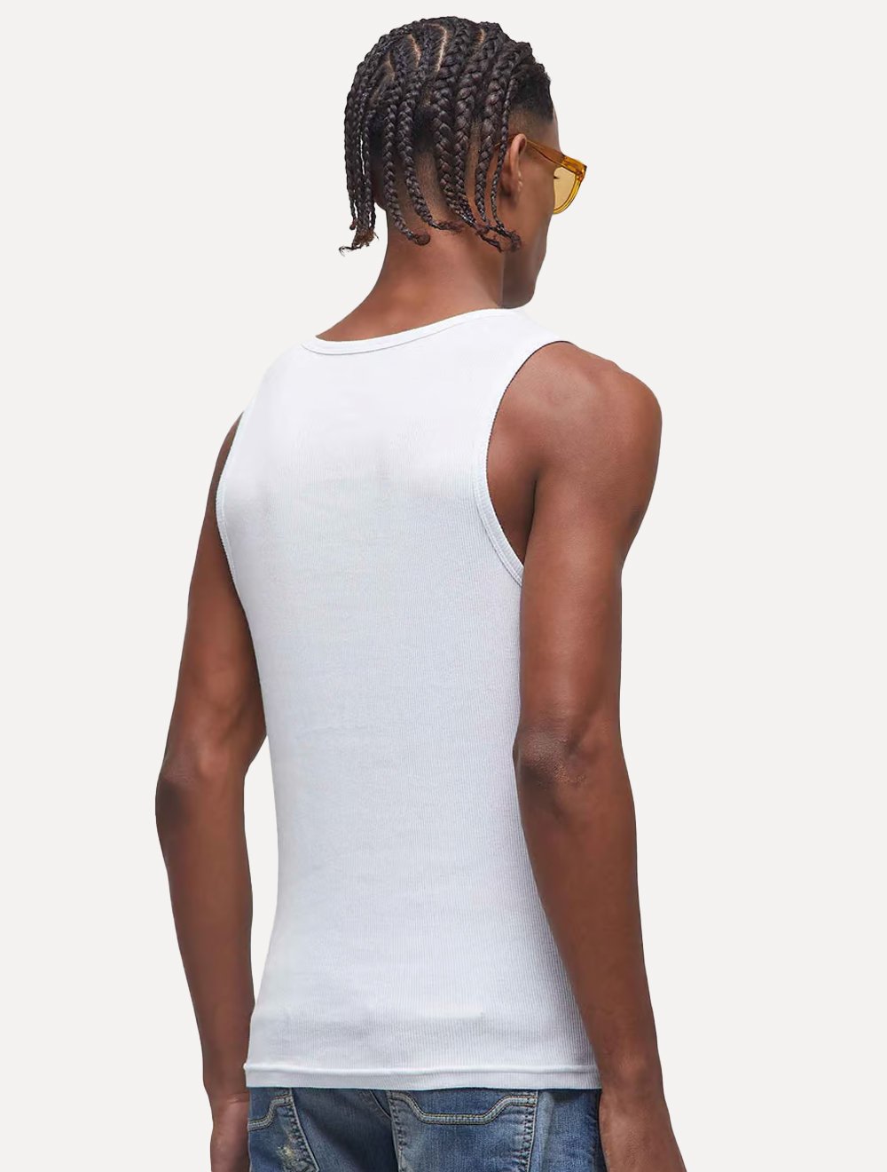 Regata Osklen Masculina Slim Rib Branca