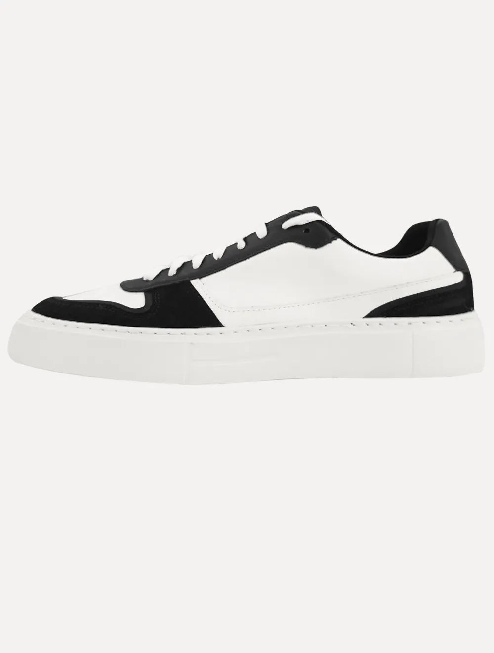 Tênis Nautica Masculino Firenze Couro Preto/Branco