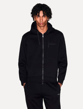 Moletom Armani Exchange Masculino Com Capuz Full Zip Subtle Logo Preto