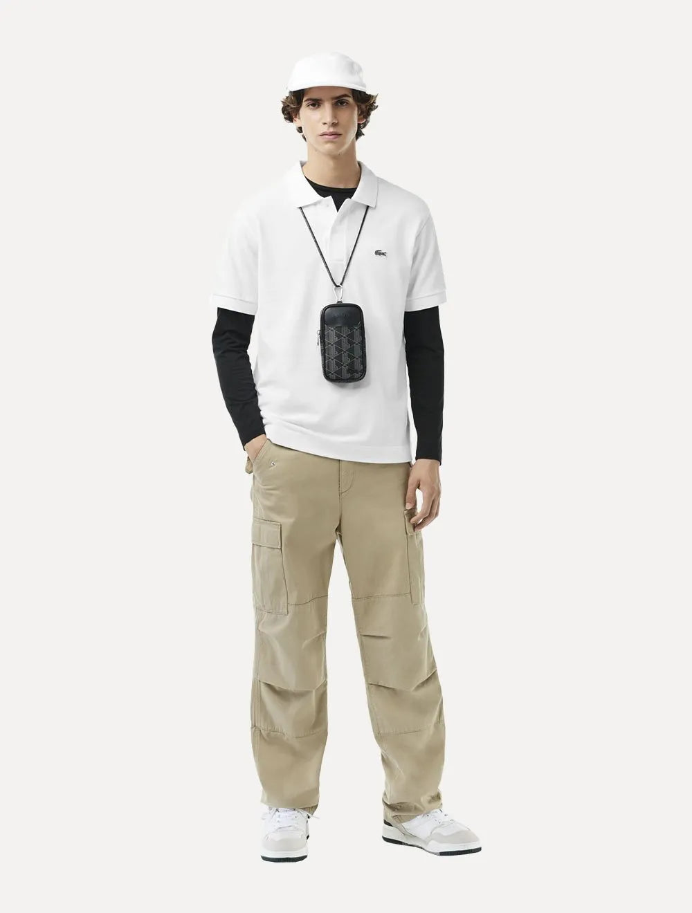 Polo Lacoste Masculina Classic Fit Piquet L.12.21 Heavy Cotton Branca
