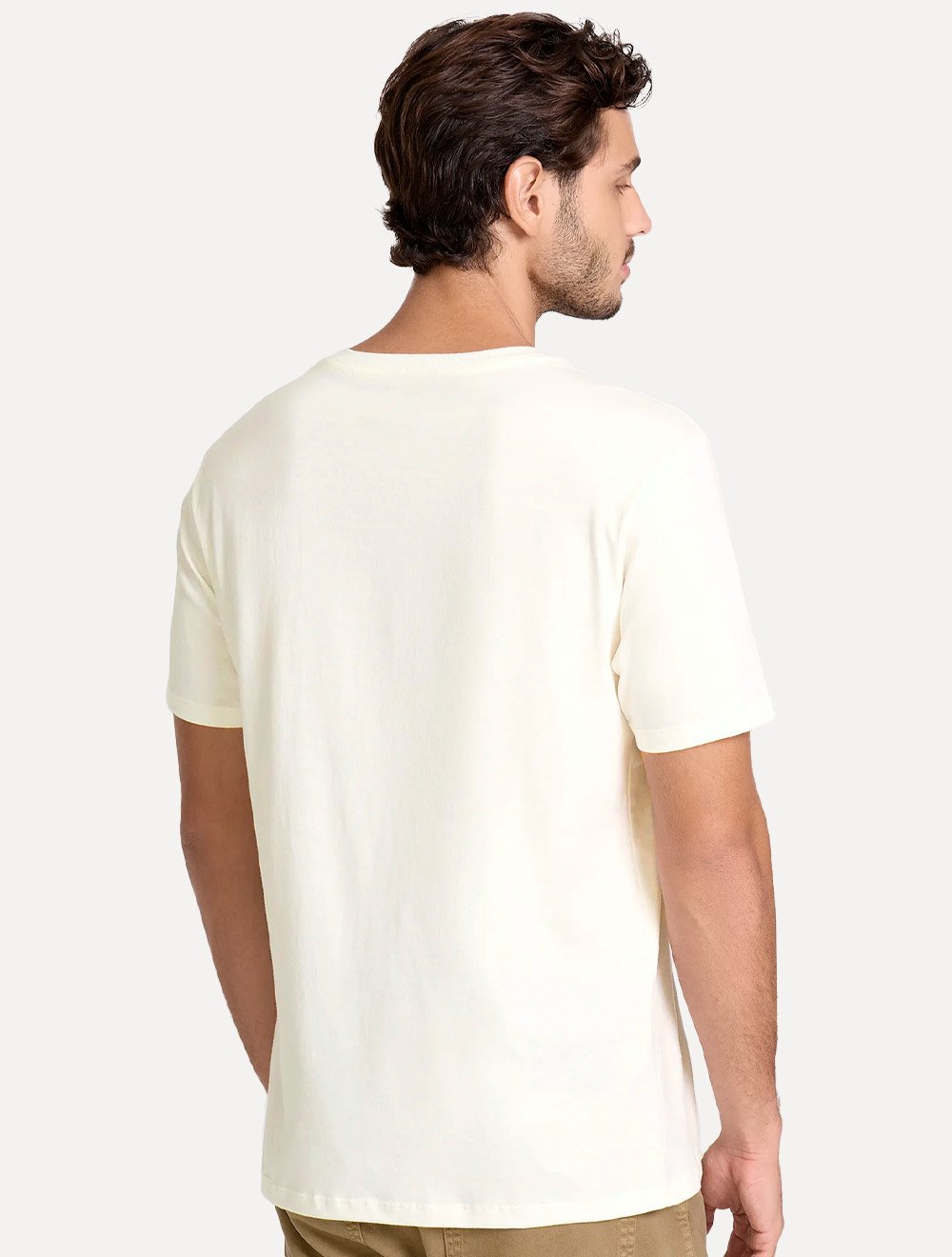 Camiseta John John Masculina Regular Fit Air Off White